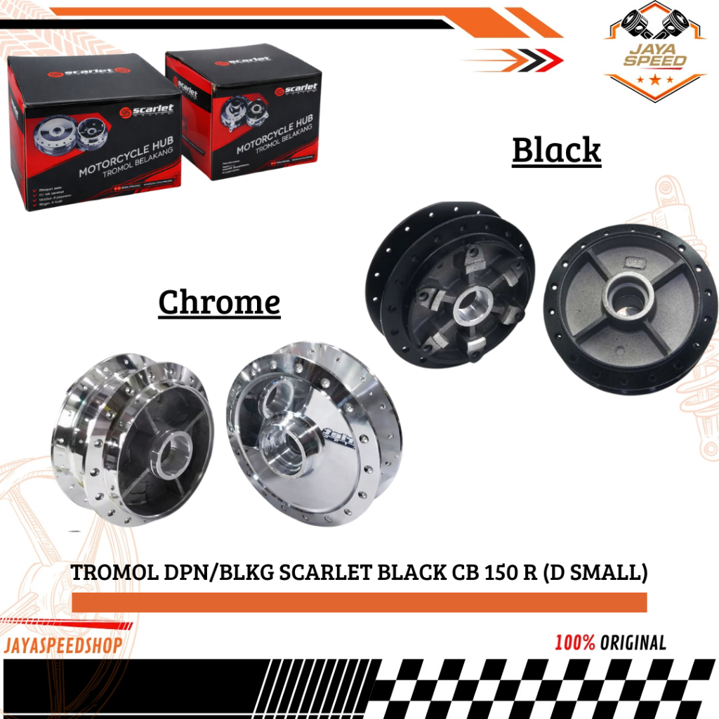 " Scarlet Racing " Tromol Set Depan Belakang Cb 150 R ( D SMALL )