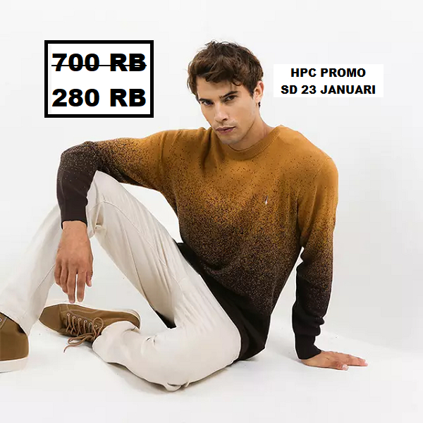 Baju sweater Pria Hush Puppies seri GRADE 100% original store