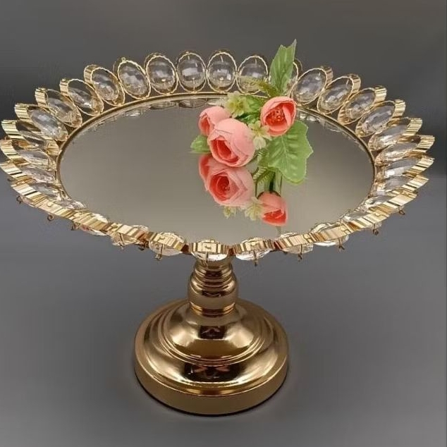 Dulang Xinran Gold Kristal Oval – Dulang Hantaran Mewah Premium