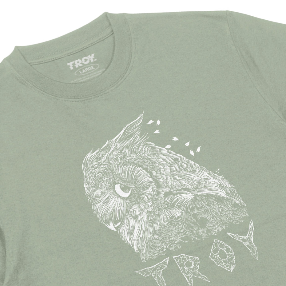 Troy Company Tshirt Sage Green Leaf Accent - Kaos Lengan Pendek Kaos Hijau Sage MTD 2722
