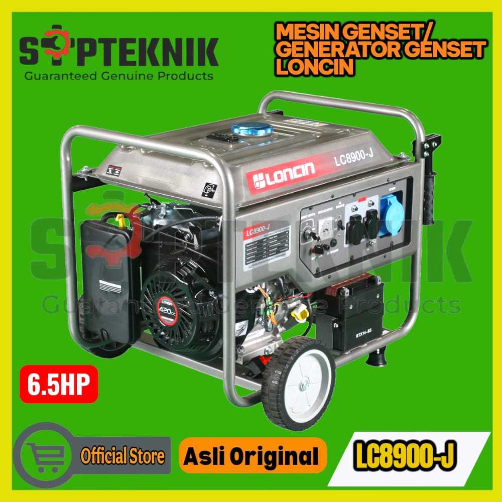 Mesin Generator Genset Listrik LC8900-J Practical Series 6500Watt LONCIN
