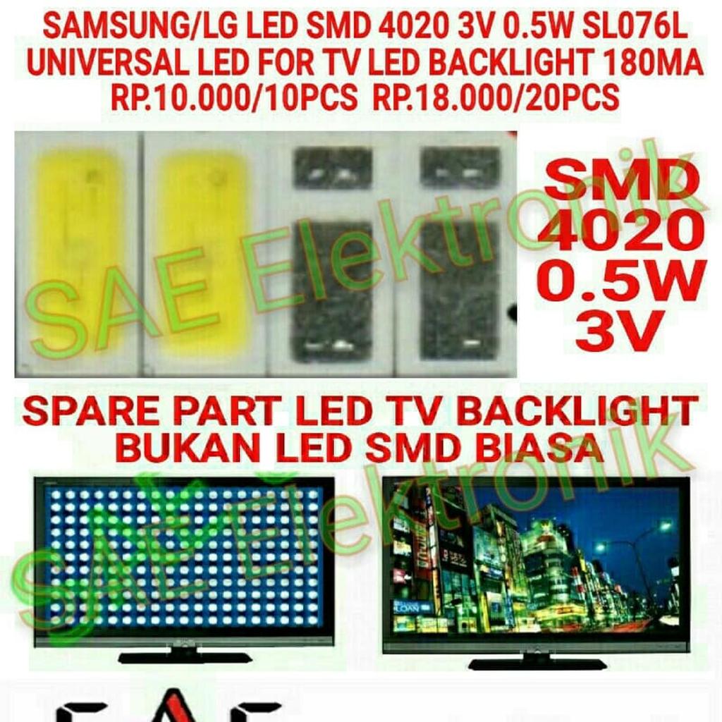 LED TV Backlight SMD 4020 0.5W 3V SL076L
