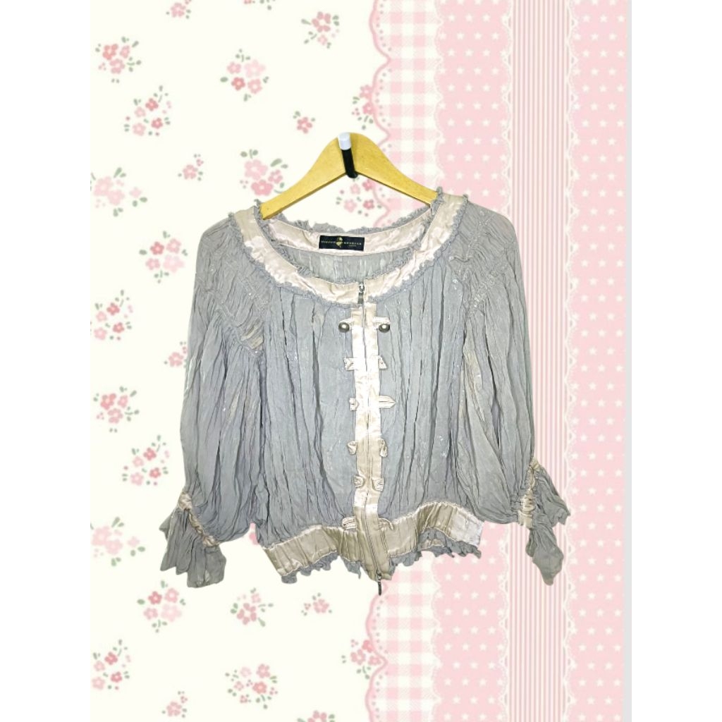 Hiroko Koshino Rare Item Morikei Top Vintage Cottagecore Aesthetic Bohemian