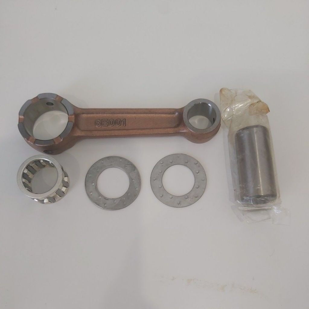 Stang seher set / connecting rod set untuk mesin tempel Yamaha 5pk-8pk (kode 6E001)