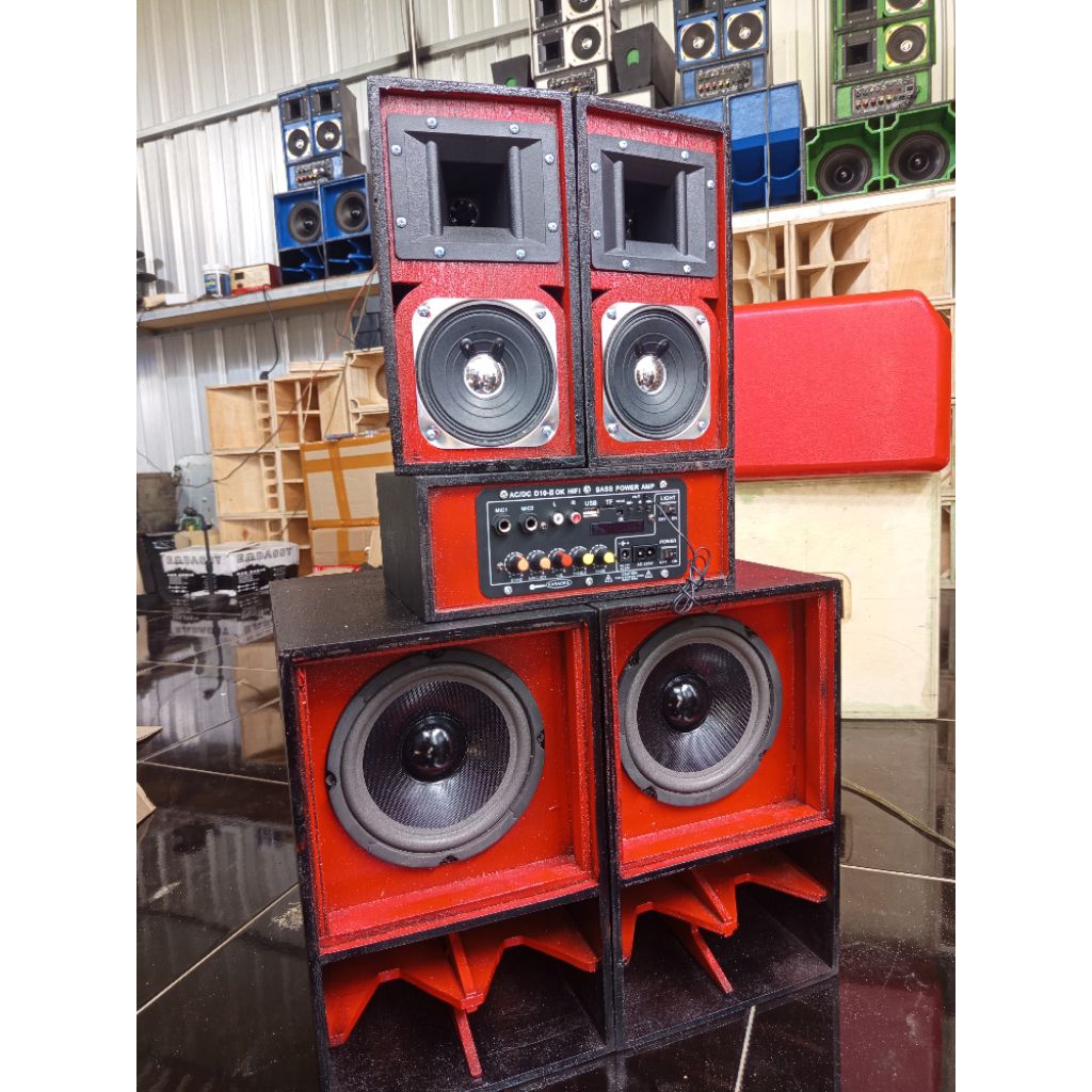 paket sound miniatur siap bunyi spek 6inch cbs