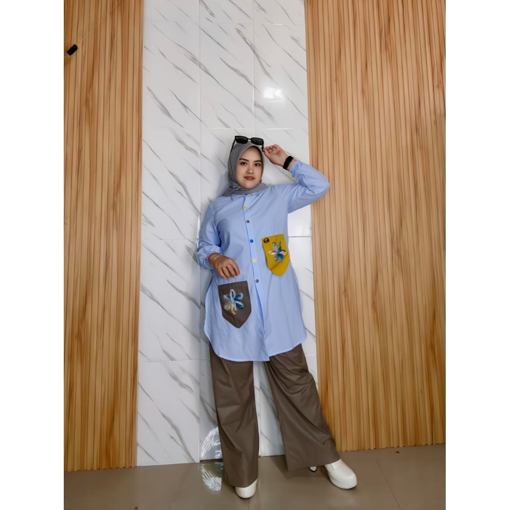 SET TUNIK YASMIN CELANA CUTBRAY by VIENARA