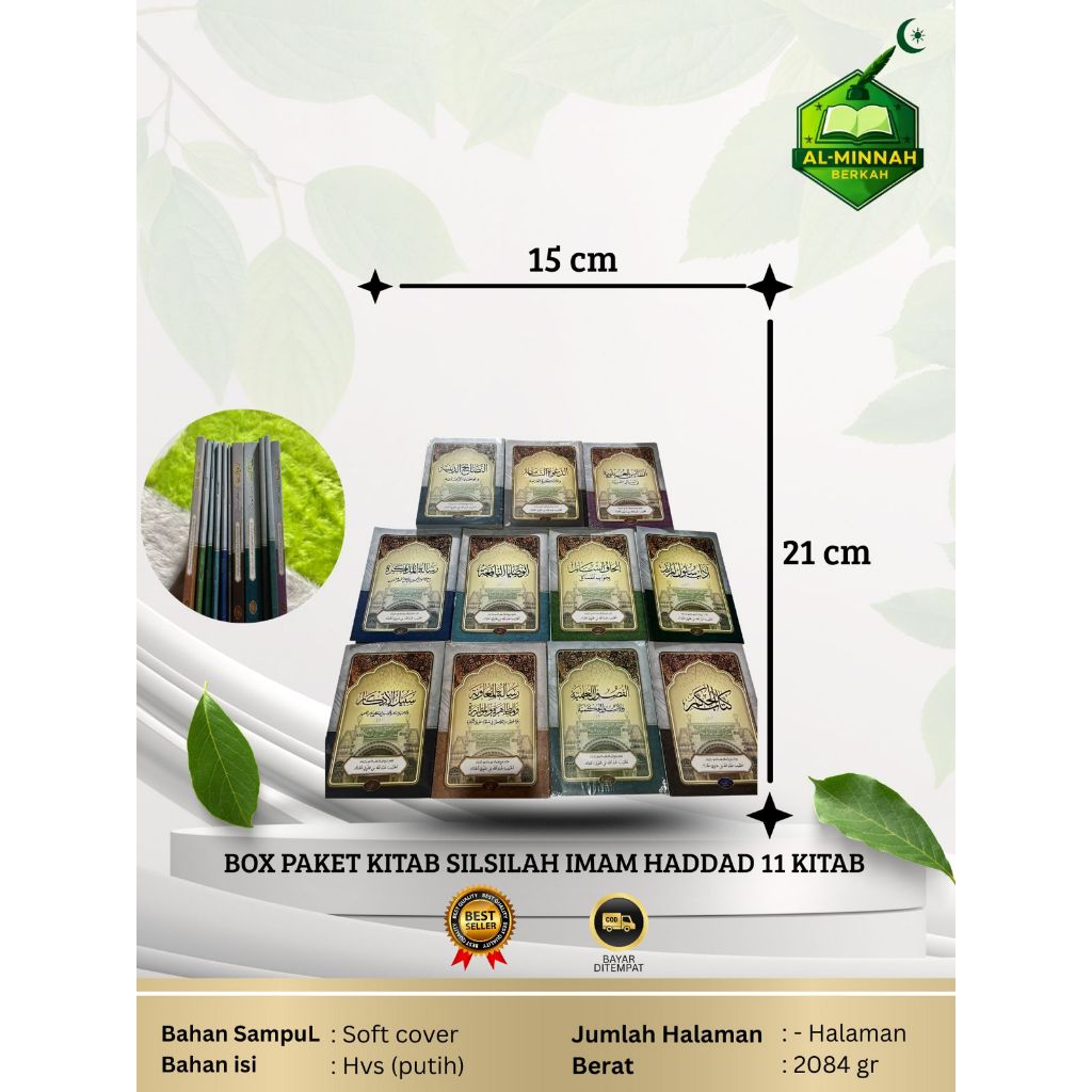 11 Paket Kitab Imam Haddad Darul Imam Haddad Lengkap