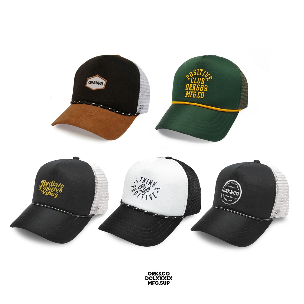 Topi pria distro Jaring Trucker Hat Original Ork689 Plusclub Green