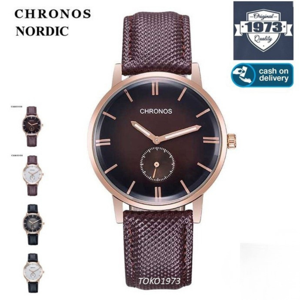 CHRONOS NORDIC - Jam tangan kulit mewah pria arloji pria luxury men's watch