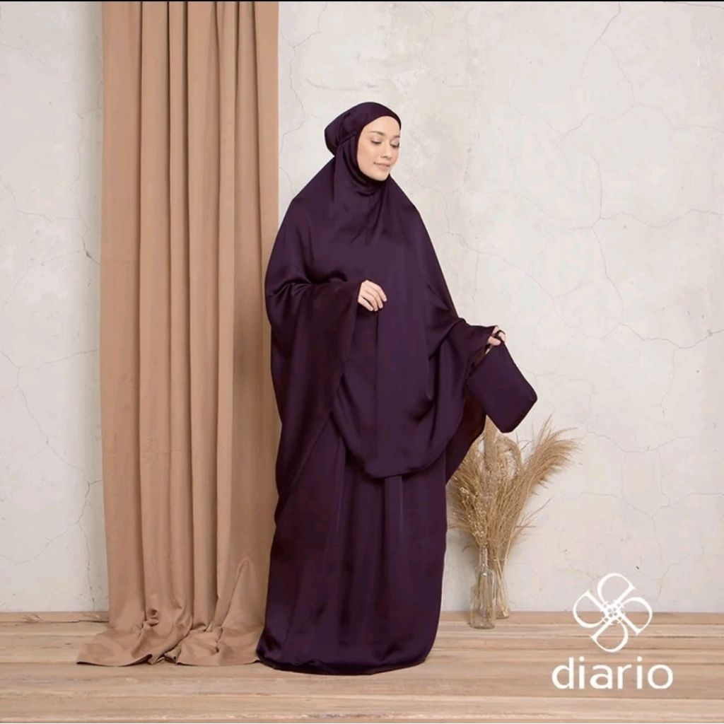 Diario Mukena Travel Silk, Silk Adara X Nagita Slavina, Aurelia 2in1 Grade B