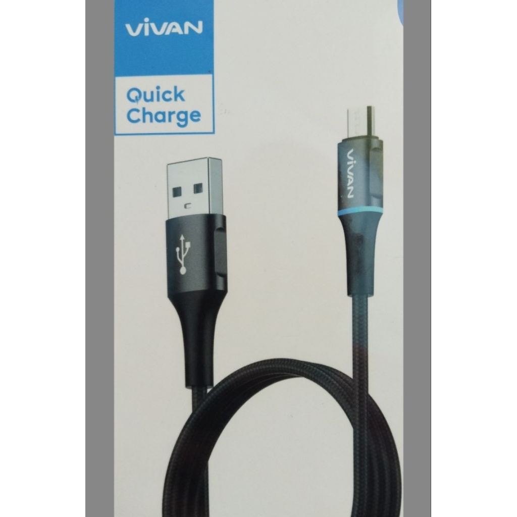 KABEL DATA MERK VIVAN VDM100 USB-A TO MICRO
