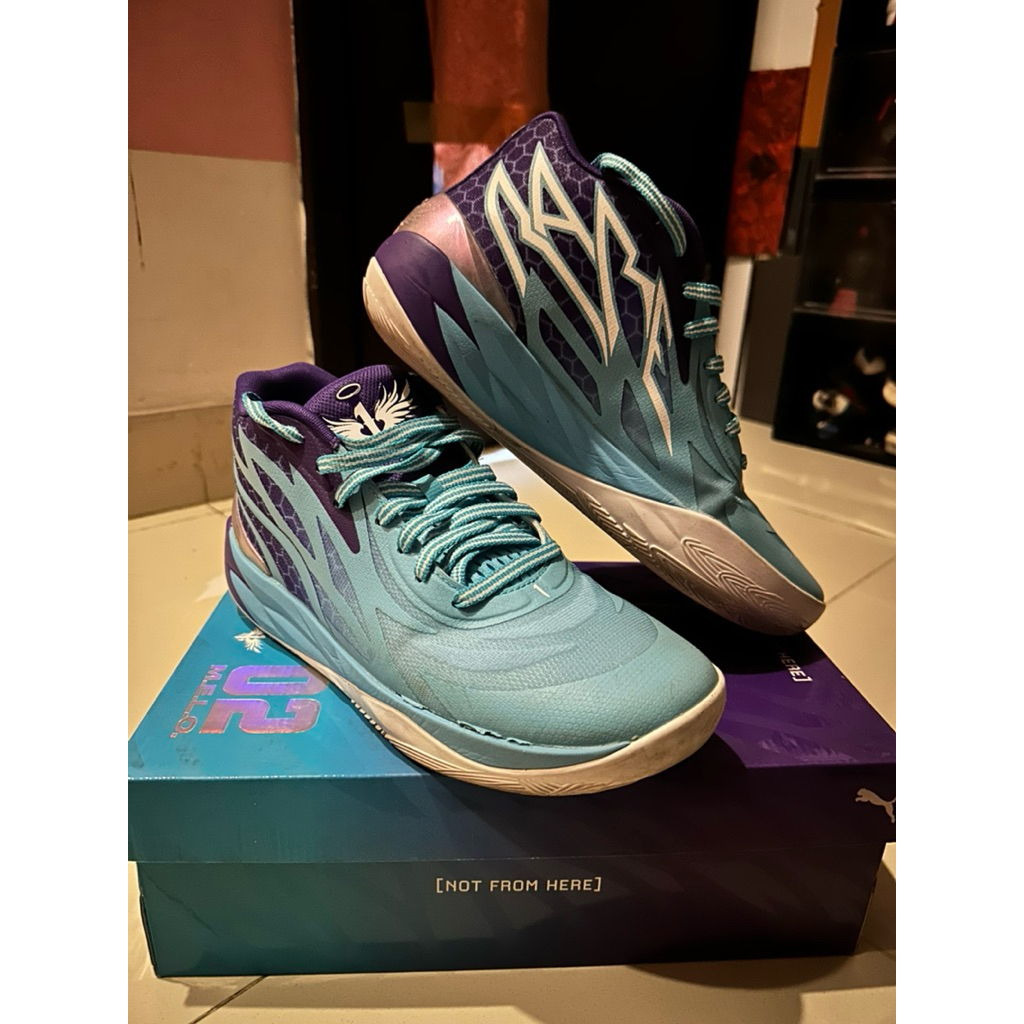 Sepatu Basket Puma MB 02 (Charlotte Hornets) size 44,5 / 29cm Original