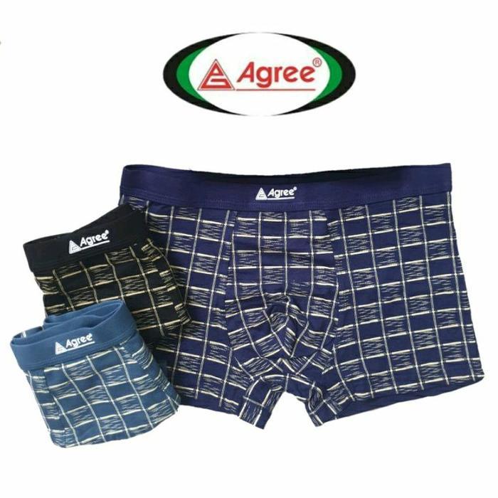 ( 3pc ) Boxer Agree 1234 | Celana Dalam Boxer Pria Agree Sport | CD Pria | Agree Sport Boxer