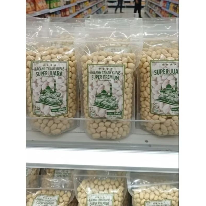 Kacang Tanah Kupas Mentah, Kacang Kupas Bersih Ukuran Sedang Import Tuban