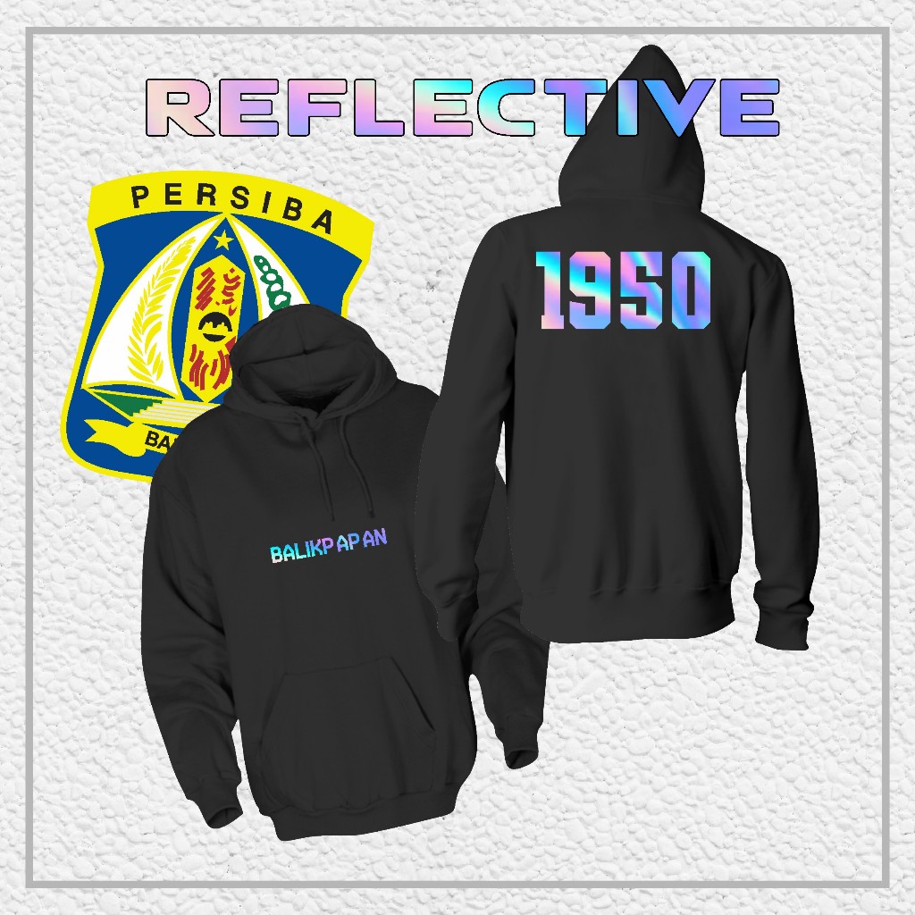 Hoodie Jaket PERSIBA Balikpapan "Balikpapan Reflektif" // Jaket Supporter / Hooligans