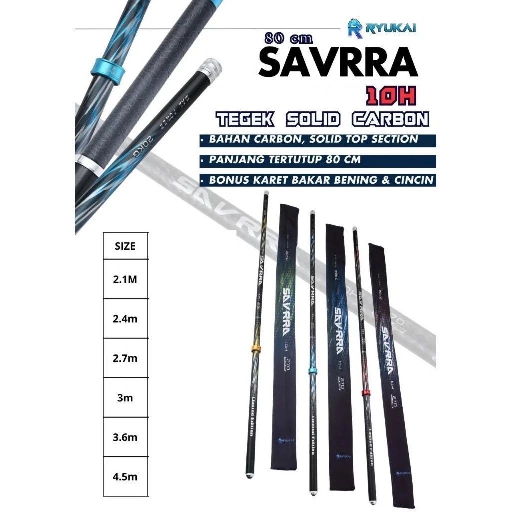 JORAN TEGEK RYUKAI SAVRRA 10H 360 & 450 KAKU RINGAN KUAT