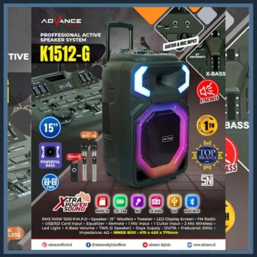 SPEAKER AKTIF ADVANCE K1512G