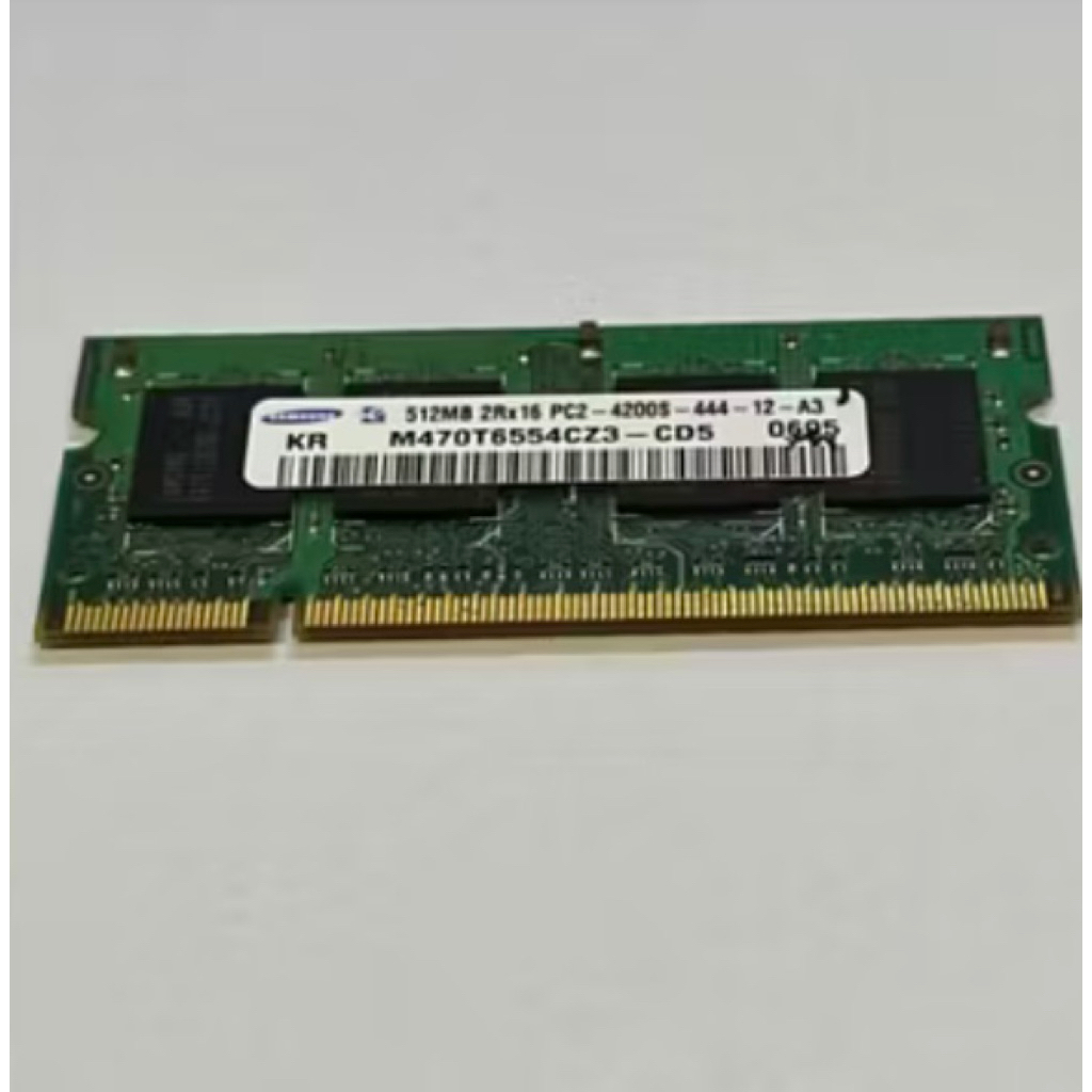 Samsung M470T6554CZ3-CD5 RAM Memory 512MB 2Rx16 PC2-4200S-444-1 laptop