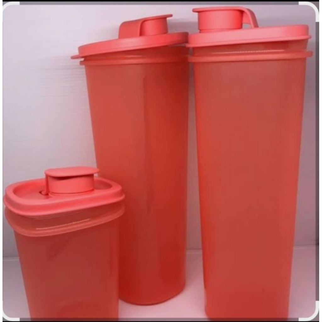 New tupperware cooking oil set 3pcs/botol minyak/botol kecap