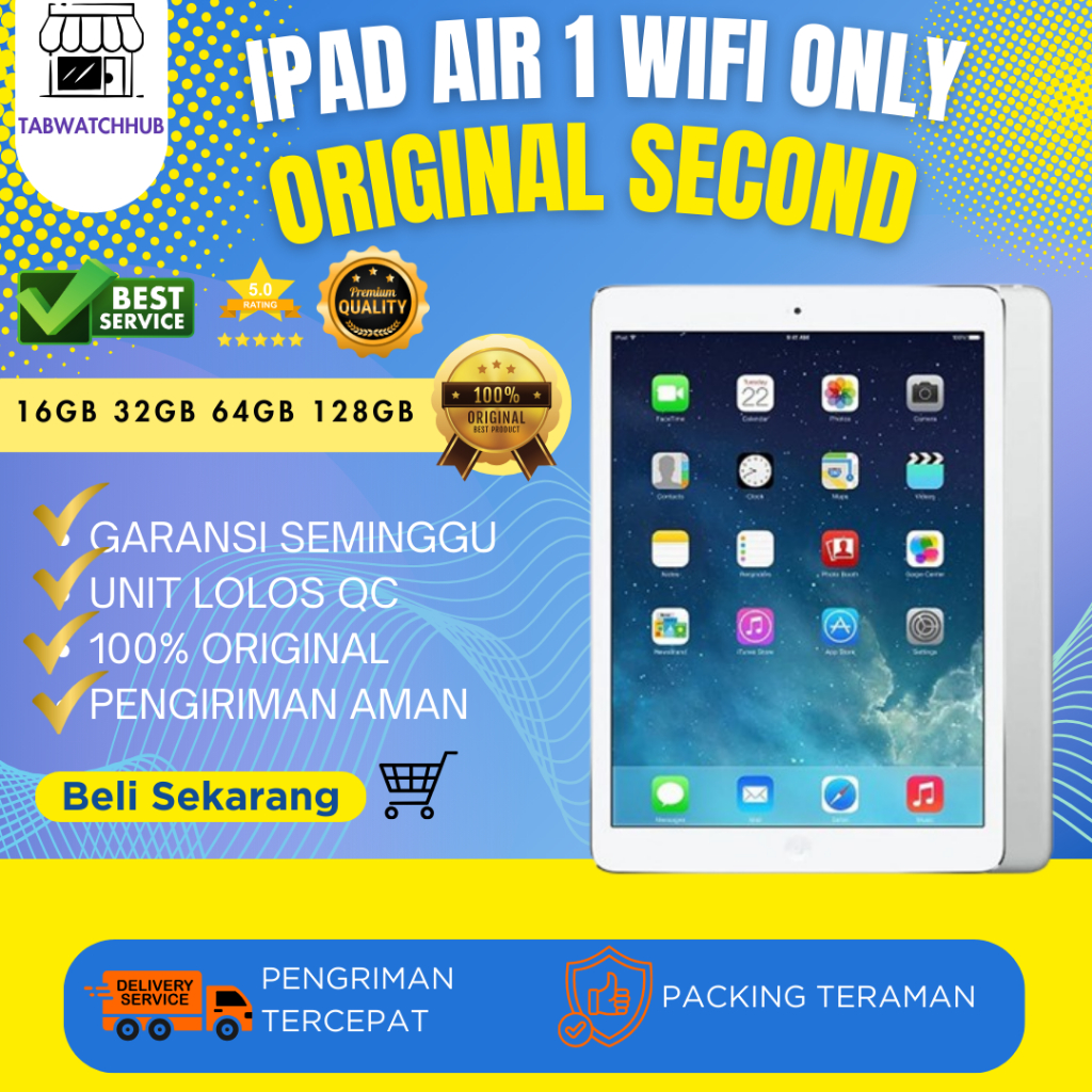 Ipad Air 1 16GB 64GB 32GB  Wifi Only