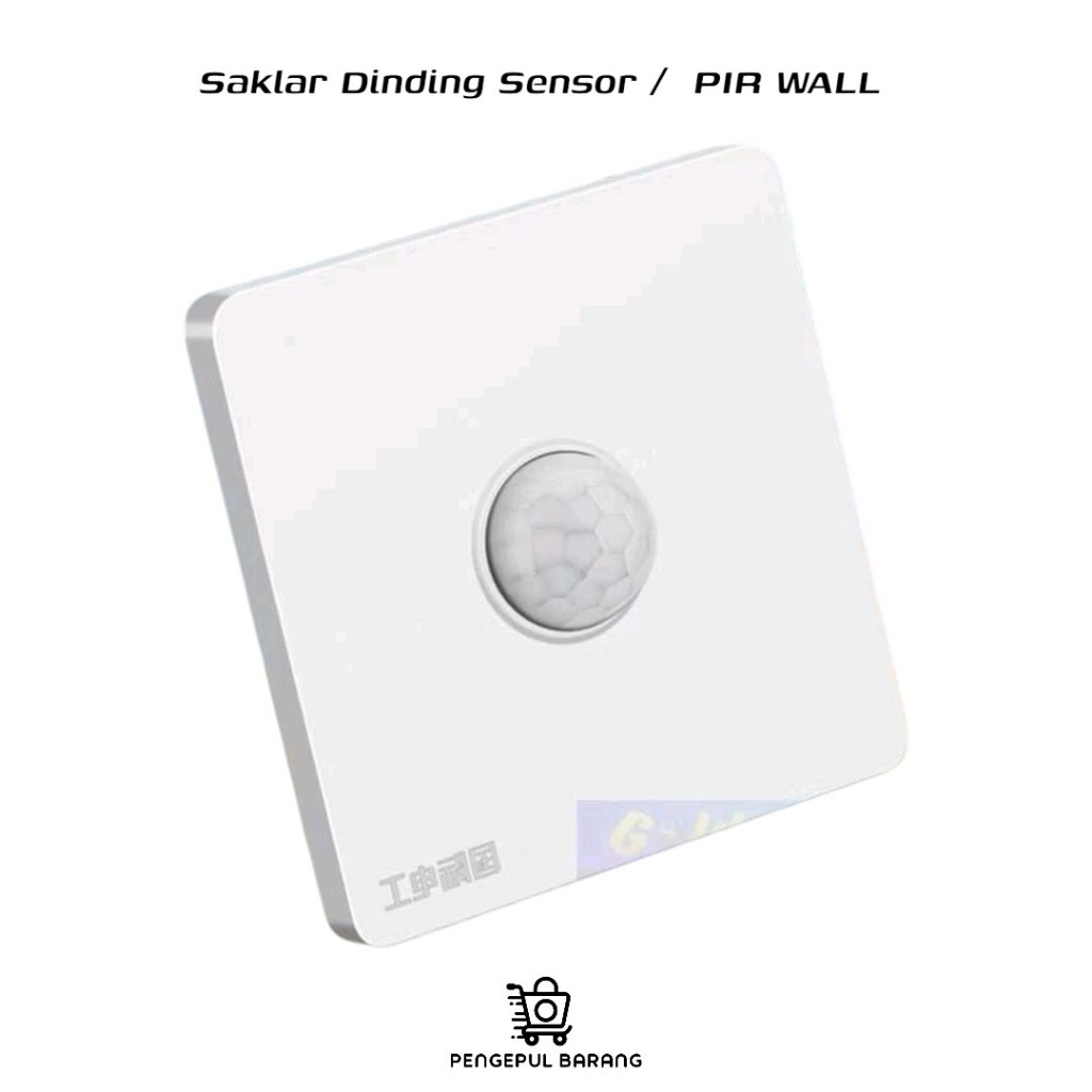 Saklar Sensor Gerak Otomatis - Saklar Dinding Sensor Gerak & Suara PIR Wall