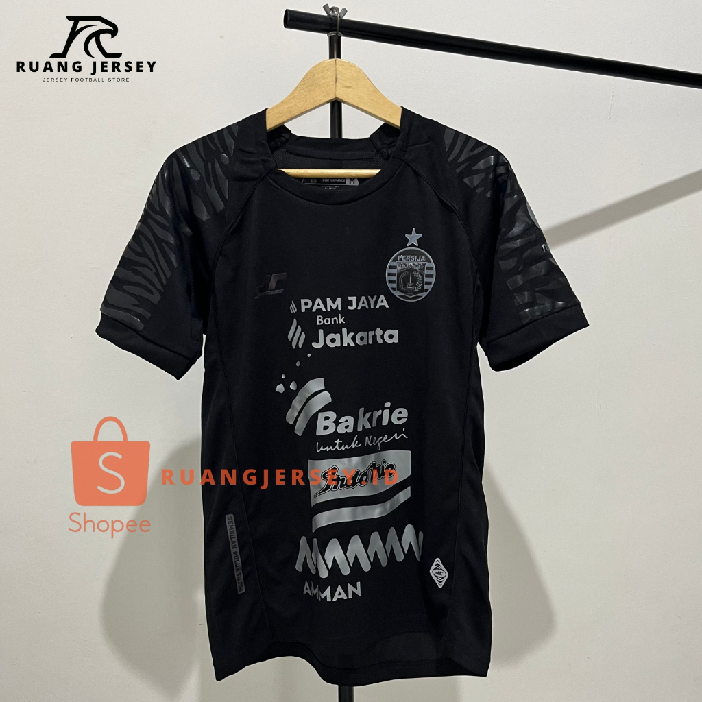 [Fan Version] Jersey Persija Special Black Hut DKI 2025/26 Baju Sepak Bola Pria Dewasa High Quality