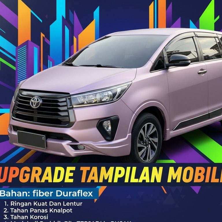 Aksesoris Mobil Bodykit Innova Reborn 2021-2024 Venturer facelift 4pcs