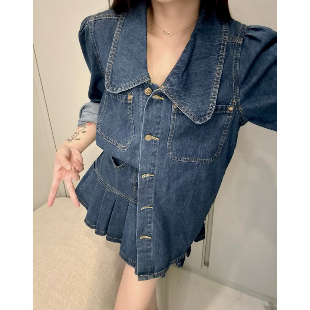 Ndudshop – Denim set (Kode: 5309) – Setelan Wanita – Setelan Denim Wanita – Setelan Kasual Wanita – 