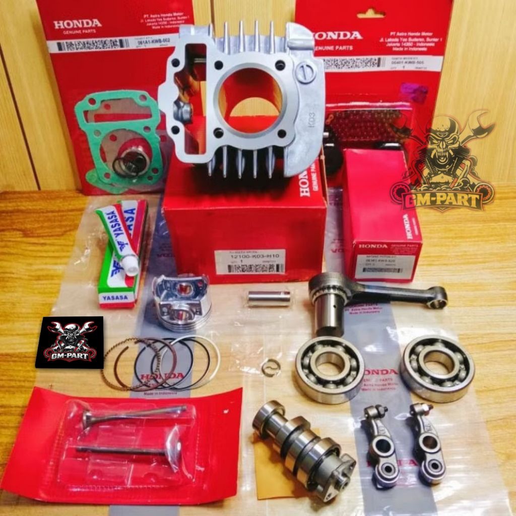 Blok Seher Kompit K03 Cylinder Mesin Honda Revo Fi Injeksi  Revo Fit Fi Injeksi STD+Topset+Lem+Ranta