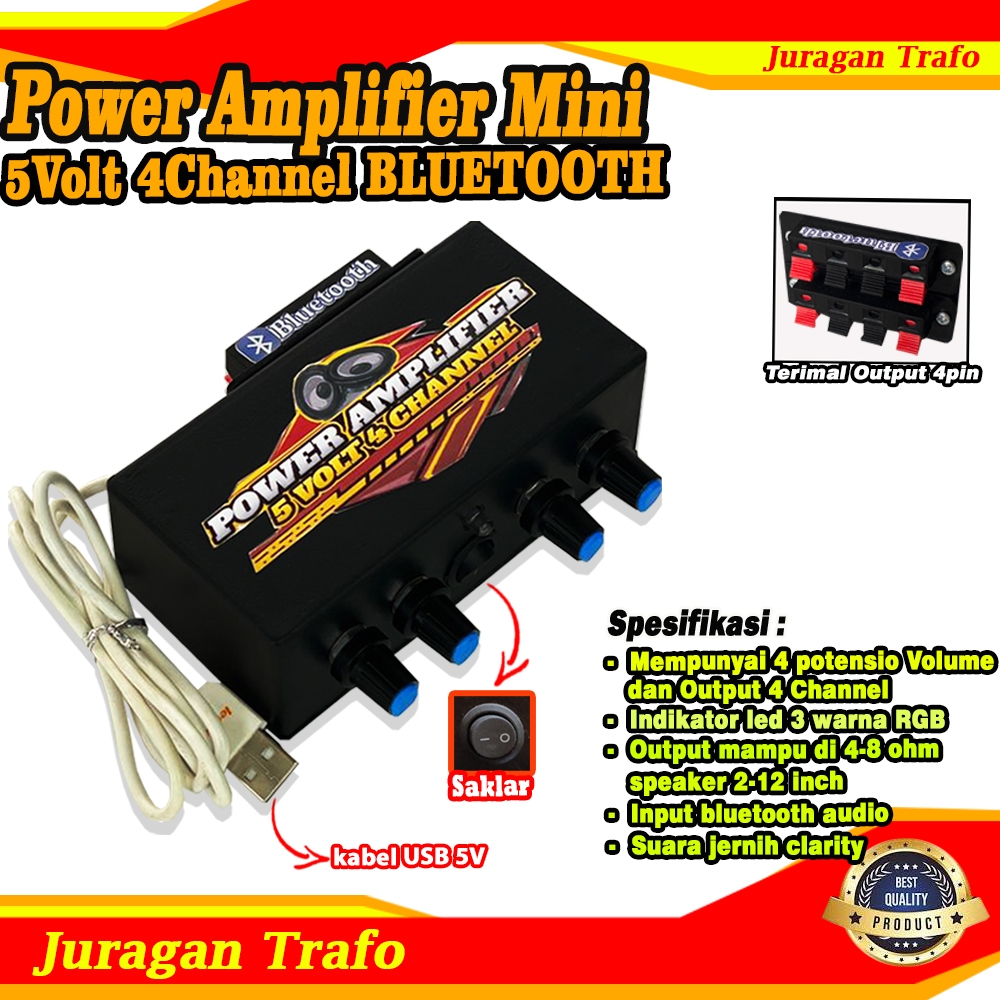 Power Amplifier Mini 5V 4 Channel