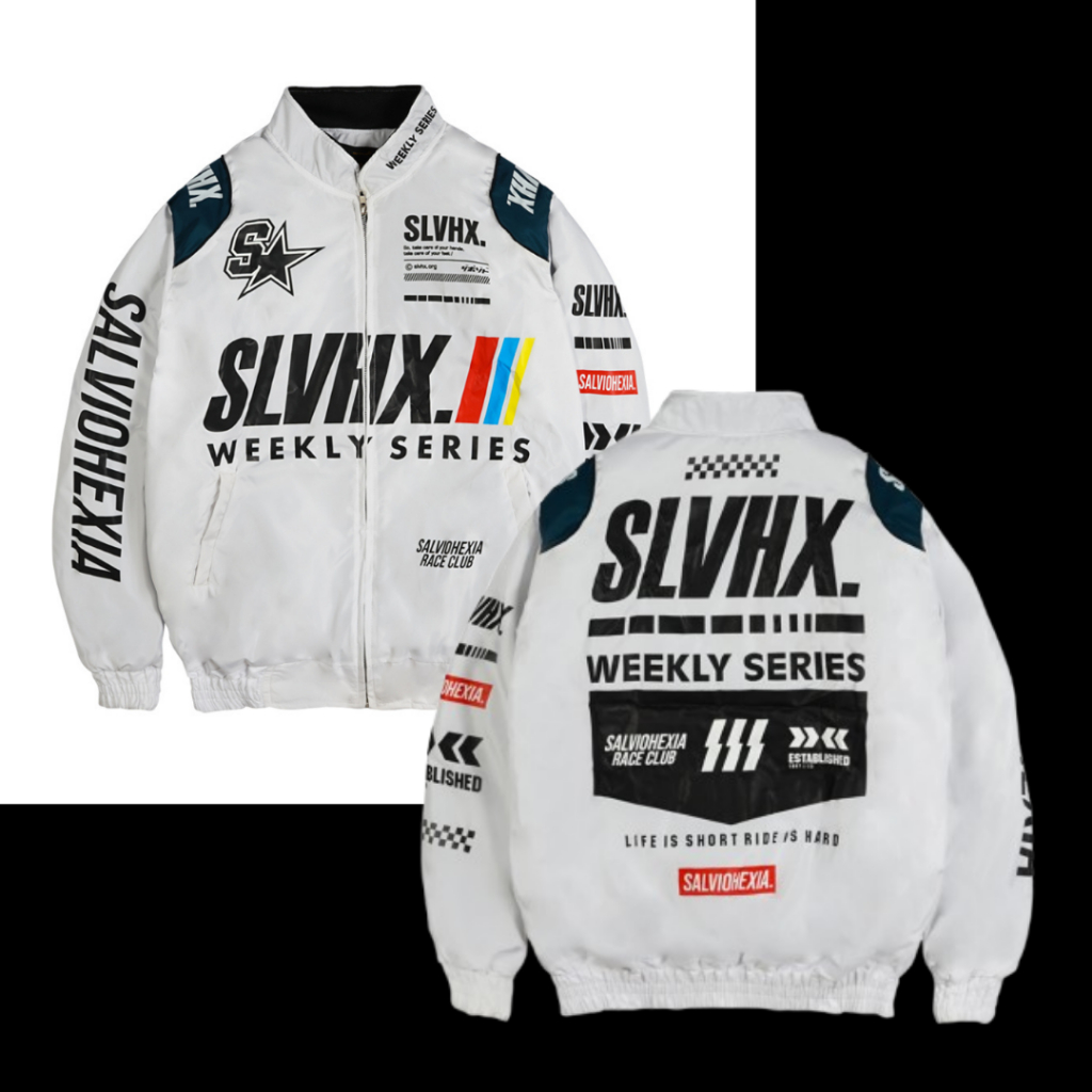 Livingspace | Jaket Nascar Jacket Gama Taslan Black Or White Premium