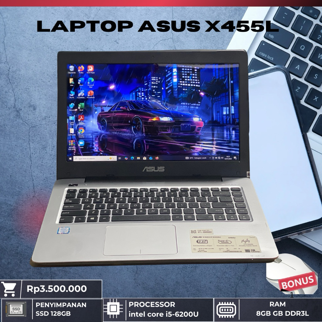 laptop asus x455l intel core i5