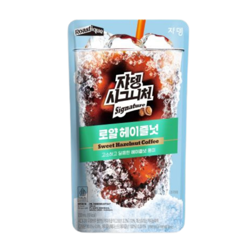 JARDIN Signature Americano Royal Hazelnut Kopi Pouch Korea Ready to Drink 230ml Pouch HALAL