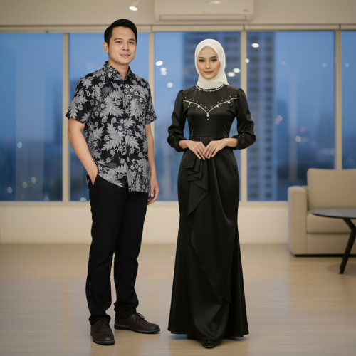 NEW ARRILVAL - COUPLE MAXY DRESS MAXMARA KEMEJA BATIK KONDANGAN SARIMBIT ACARA BAJU PESTA READY JUMB