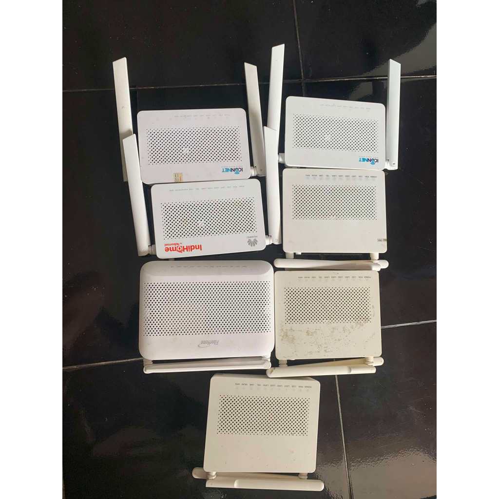 7 Router Bekas Harga Borong Semua | 1 Router FiberHome 6 Router Huawei