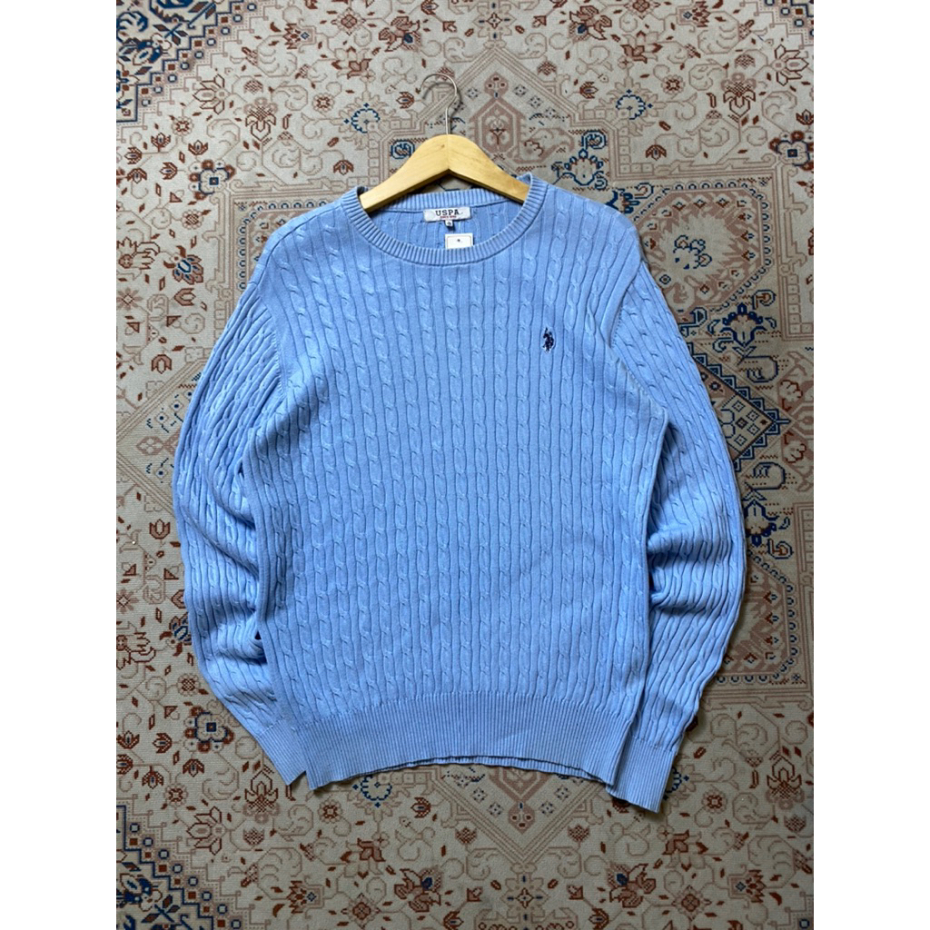 cable knit us polo