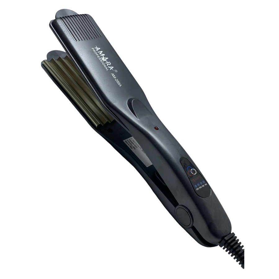 Catok Amara Plat Genteng Lebar Tipe AM 288A Hair Styling Pengembang Rambut Zig Zag atau Baba Curly W