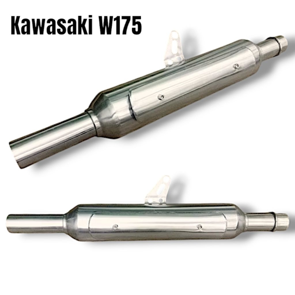 SILENCER ONLY Knalpot W175 SE Standar Racing Original Barickly Racing Exhaust  Full Stainless W175 W