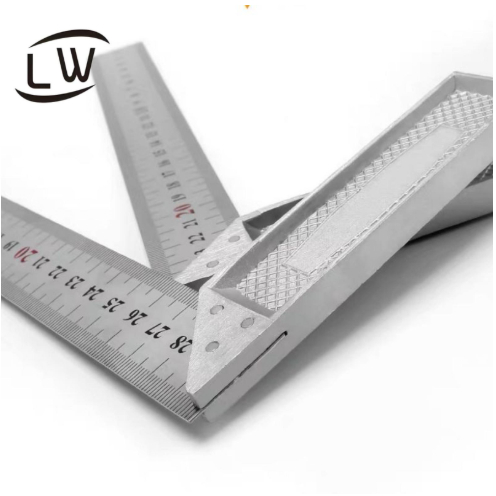 PENGGARIS SIKU BENTUK L BESI TUKANG RULER MISTAR 300MM / 30CM