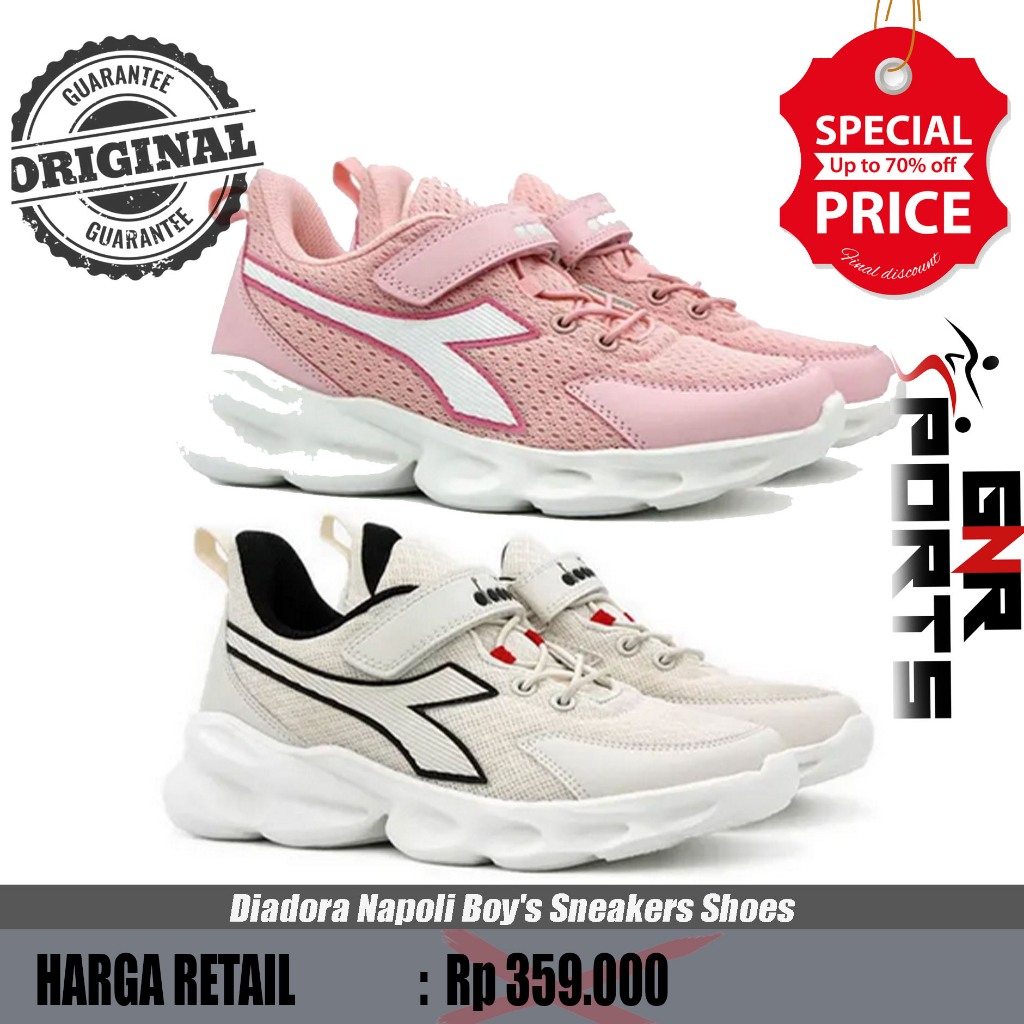 Sepatu Anak Diadora Napoli Girl's Sneakers Shoes - DK Purple