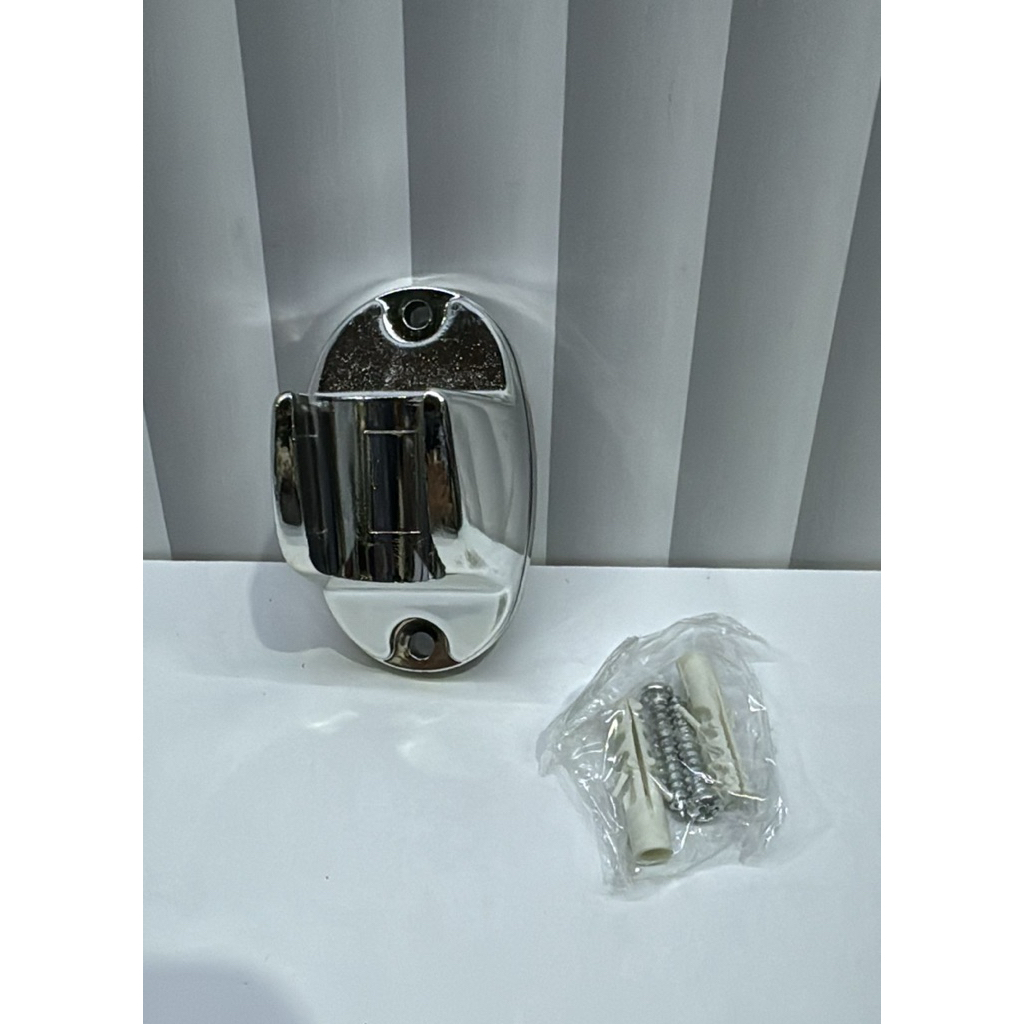 Dudukan Shower WC / Gantungan Shower Kamar Mandi / Cantolan Shower Toilet / Holder Shower Tempel