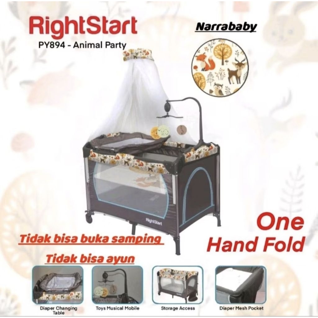 Box Bayi Right Start Tempat Tidur Bayi Ranjang Bayi Baby Box Bisa Dilipat