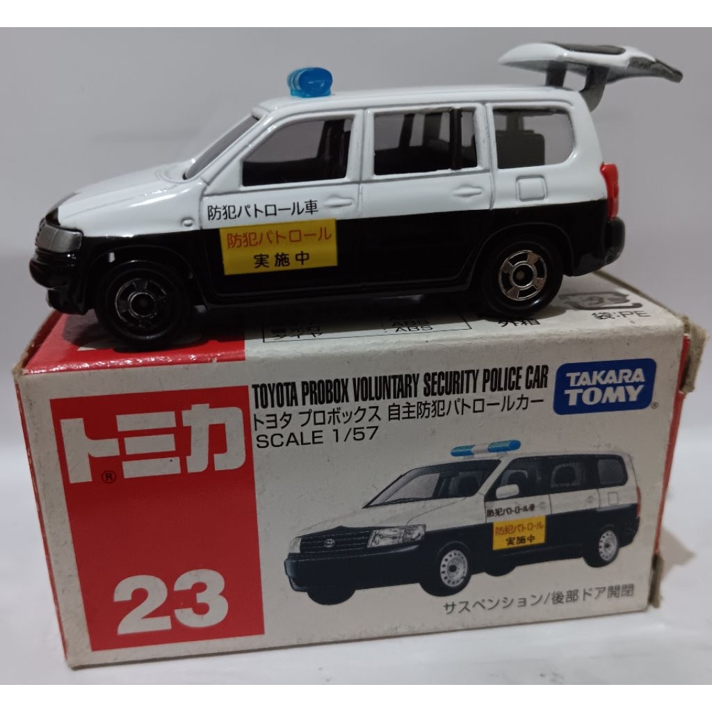 TOMICA TOYOTA PROBOX valuntary Security POLICE CAR