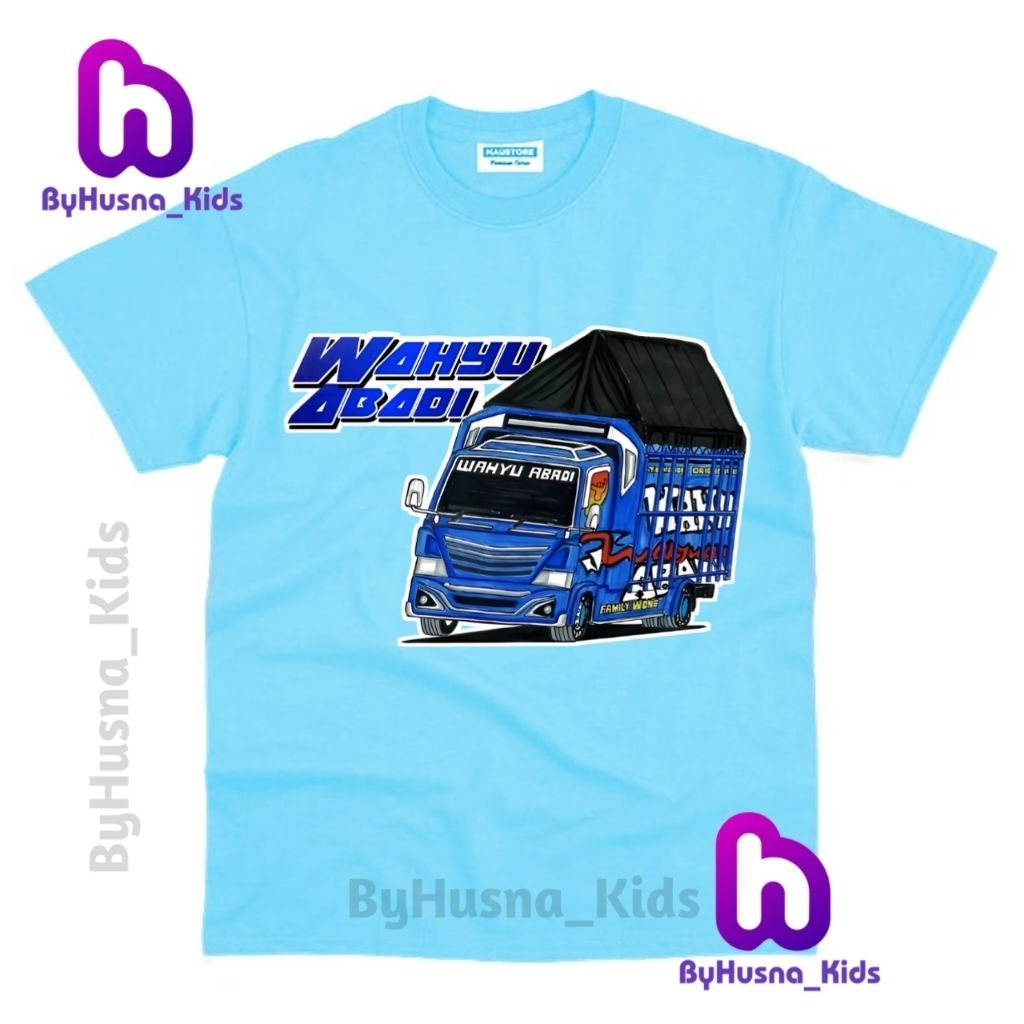 BAJU ANAK KAOS ANAK KARAKTER "TRUCK OLENG WAHYU ABADI" ATASAN ANAK