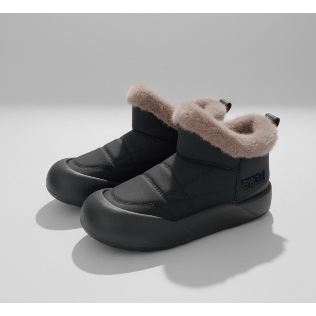 Sepatu Boots Winter Wanita Bulu Hangat Anti Air / Waterproof Salju Musim Dingin Korea ZS-2