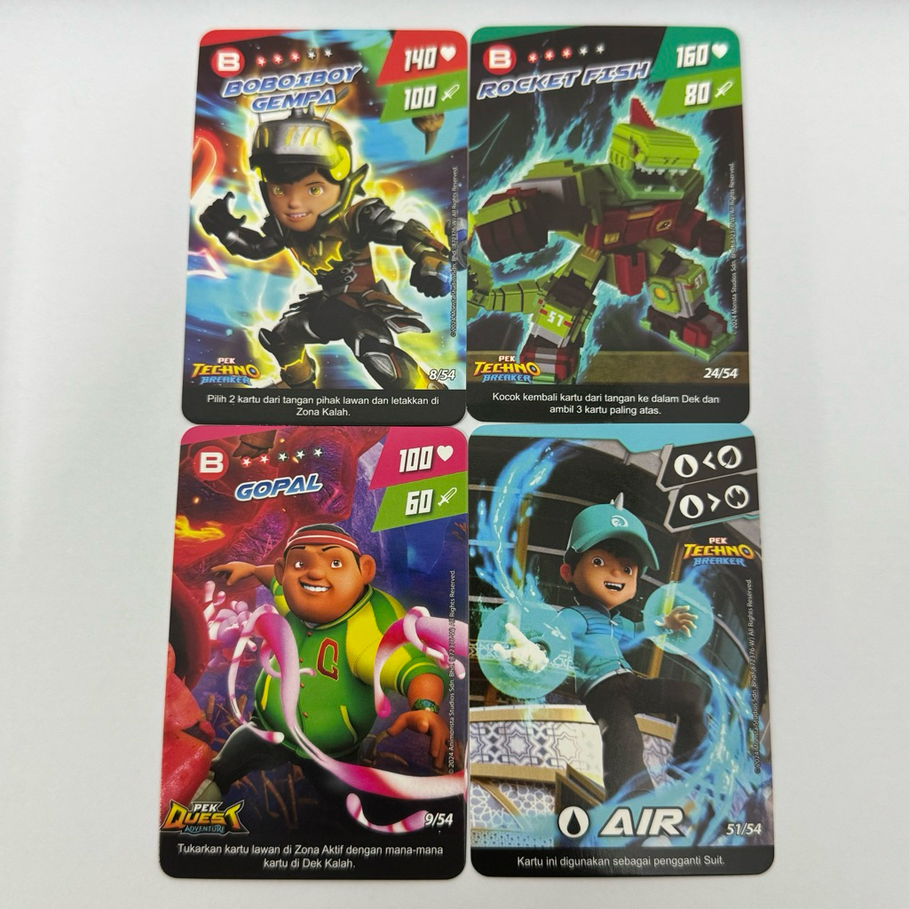 BOBOIBOY MONSTA GALAXY CARD NON FOIL PEK QUEST PEK TECHNO BREAKER