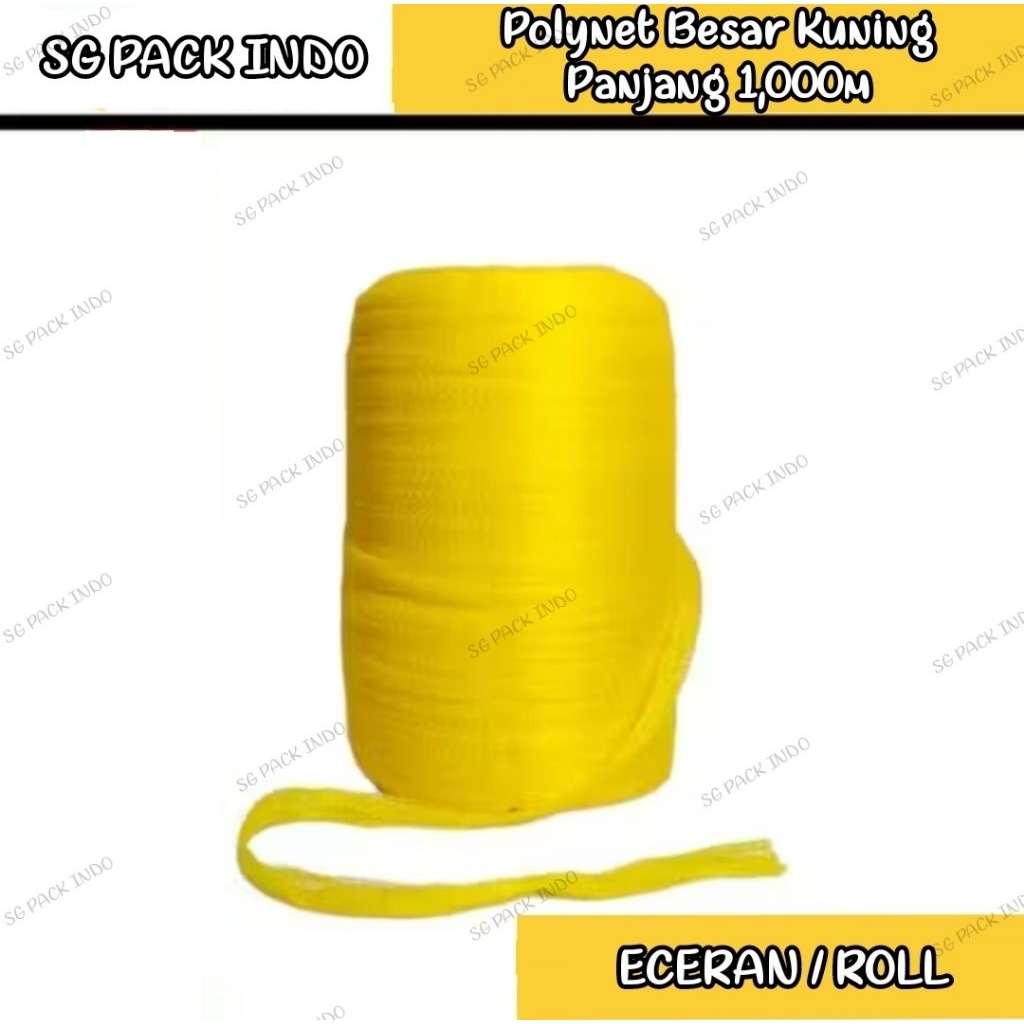 POLYNET ROLL BESTFRESH / Jaring buah 1000m Kuning (ECERAN)