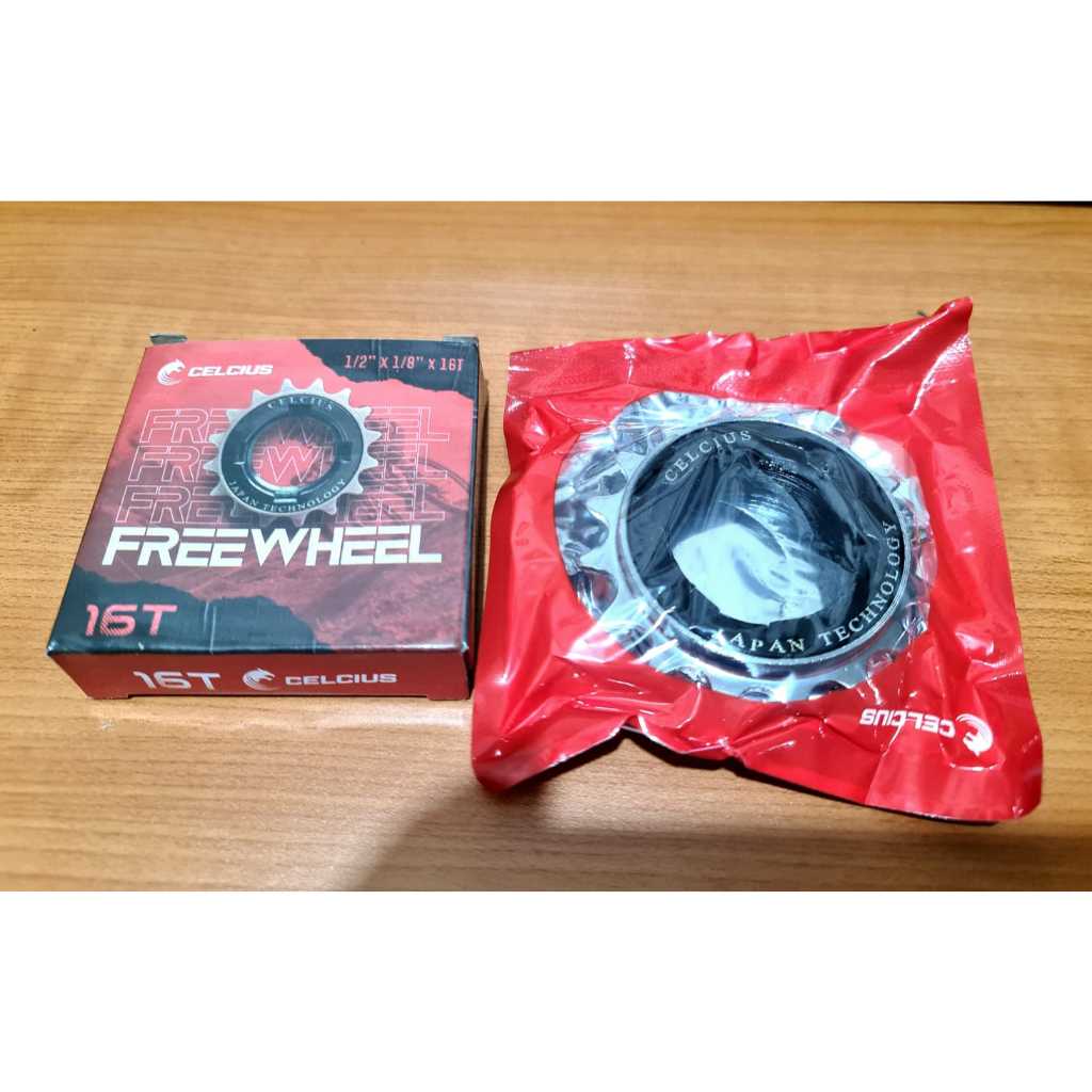 Gear Belakang Sepeda / Gir Sepeda Belakang / Sepeda BMX  /  Gear 16T Chrome Jangkrik Merk Celcius