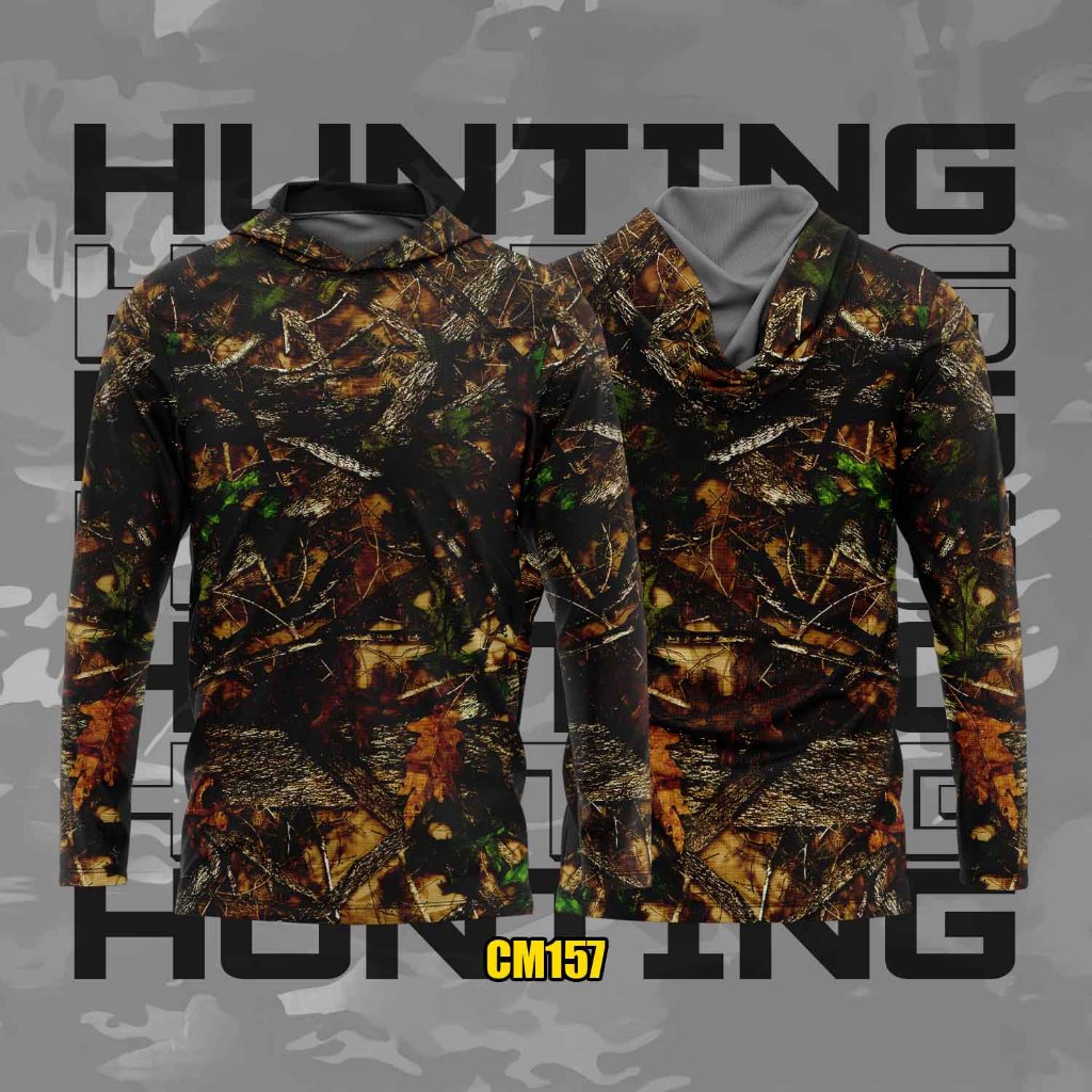 Jersey Camo Hunting Shooting_Baju Camo Berburu Menembak_Baju Camo Premium Custom Komunitas Perbakin_