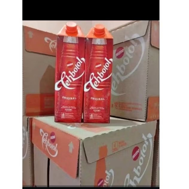 1 Dus Teh Botol Sosro 1 Liter  Teh Manis dan Segar